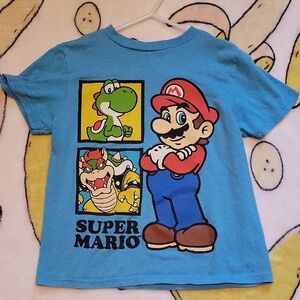 Nintendo Kids Light Blue Super Mario T-Shirt